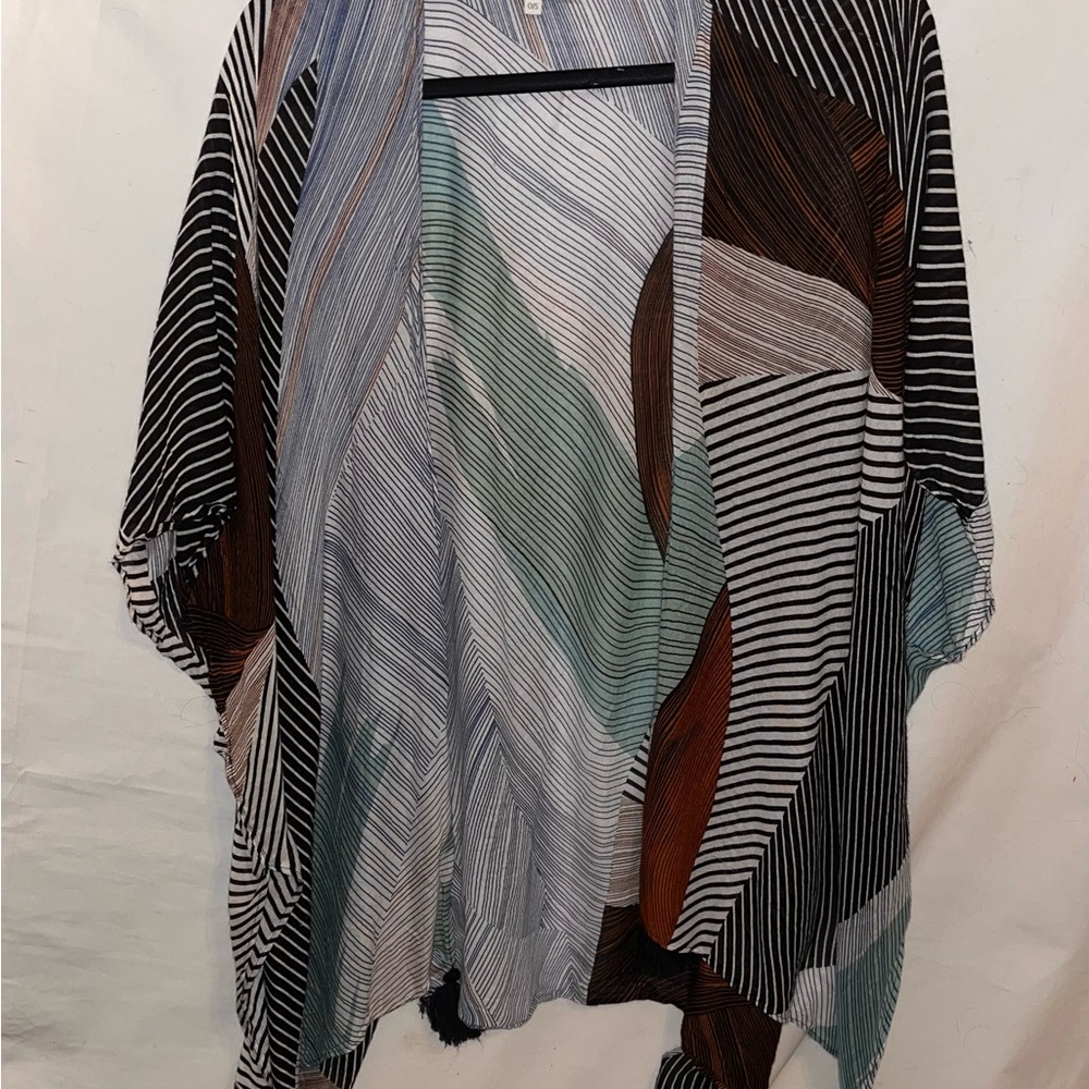 Multicolor Women's Kimono Cover Up One Size